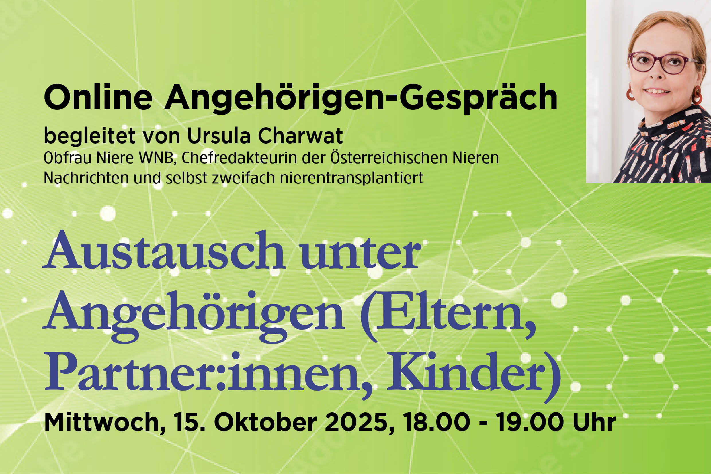 Online Angehörigengespräch. KEINE Betroffenen, NUR Angehörige!