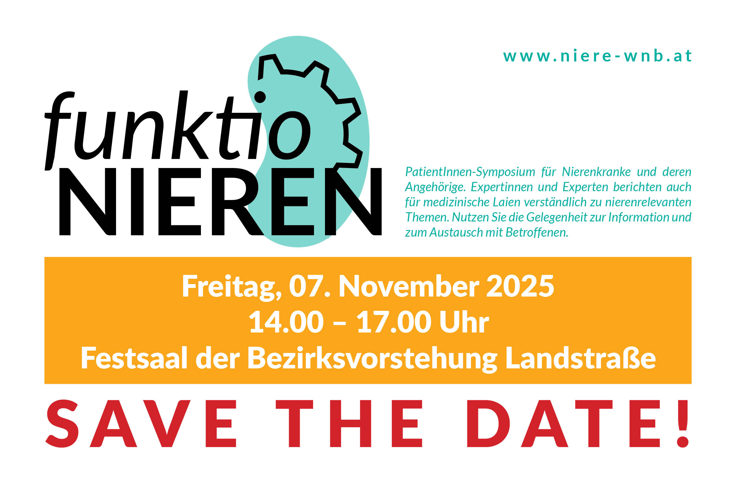 SAVE THE DATE funktioNIEREN in Wien am Freitag, 07. November 2025
