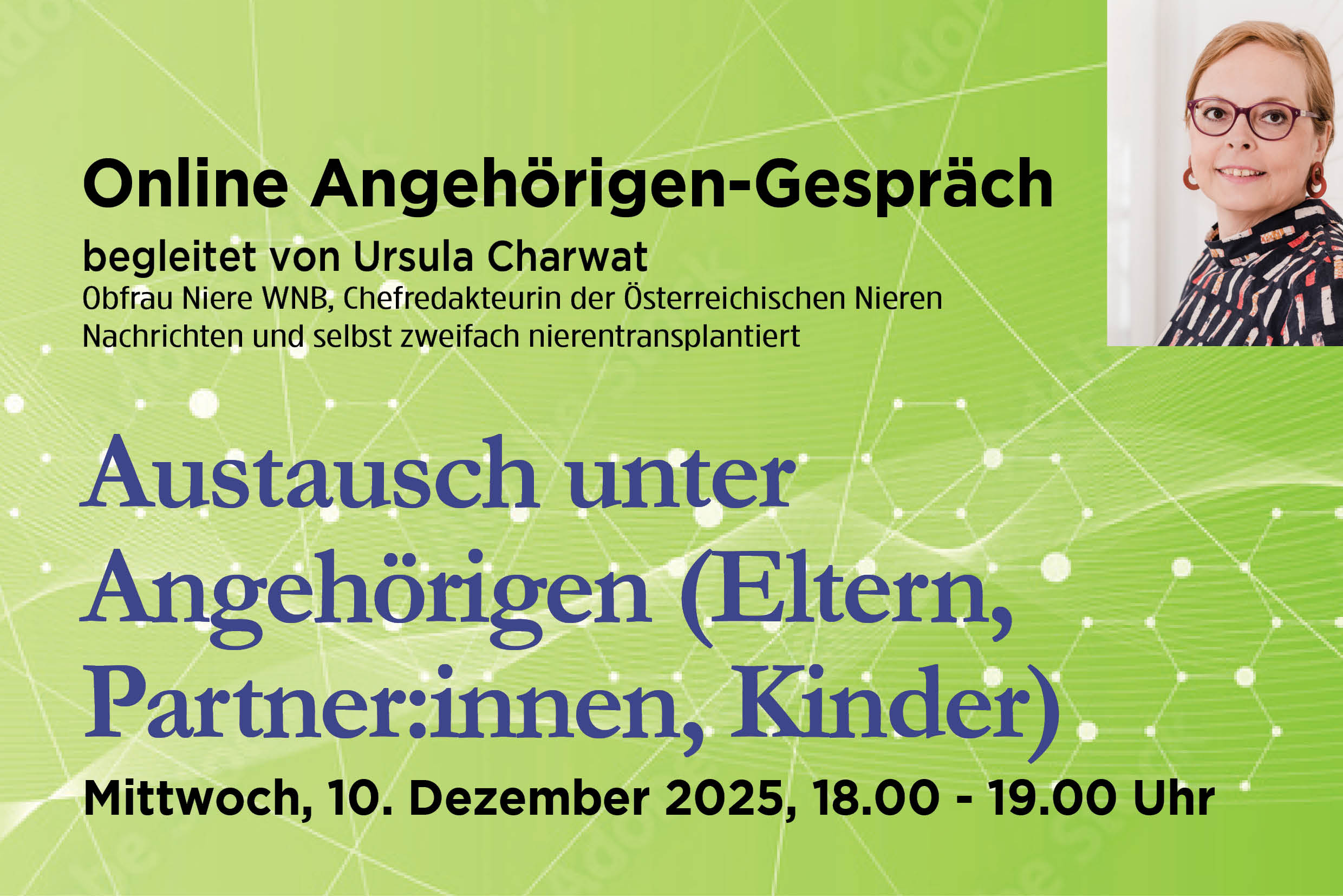 Online Angehörigengespräch. KEINE Betroffenen, NUR Angehörige!